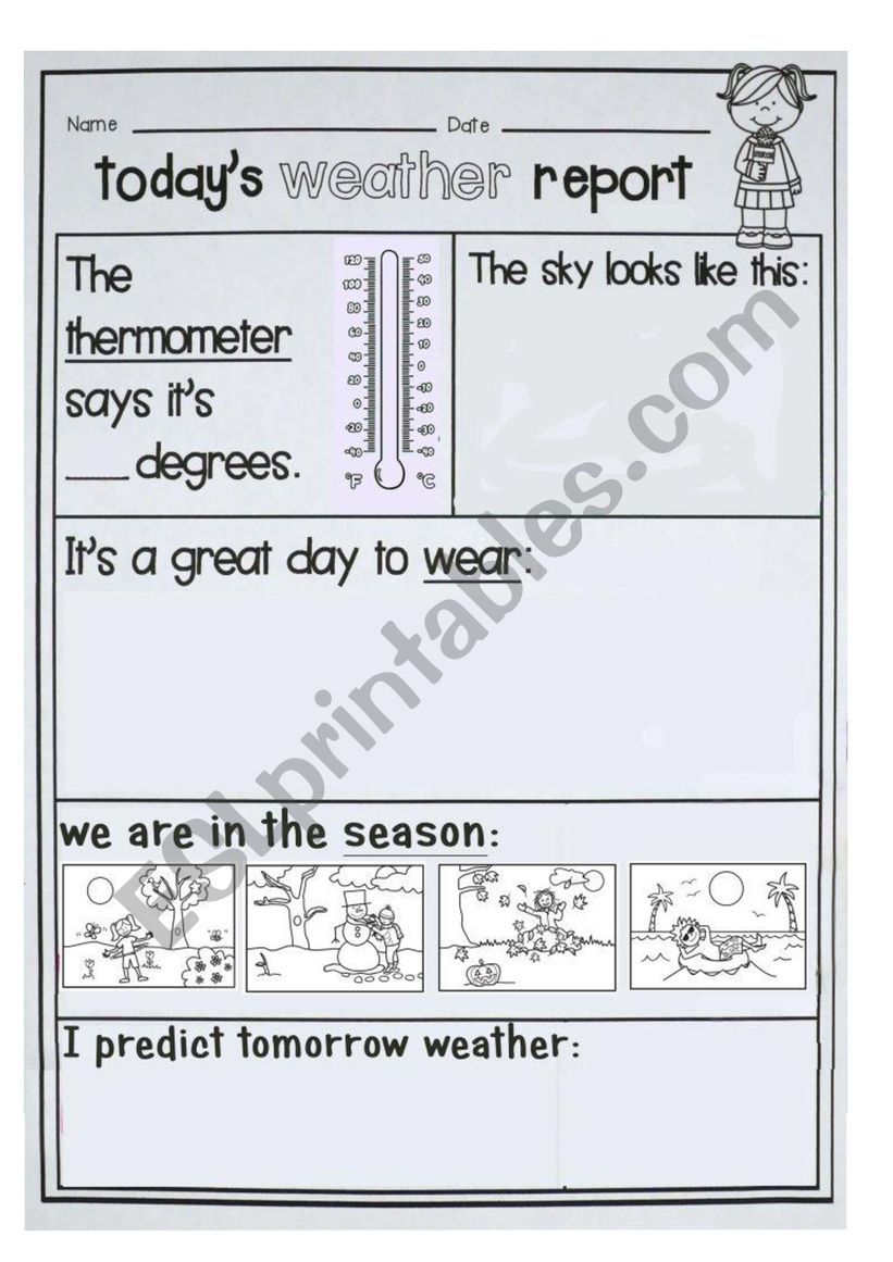 the weather worksheet