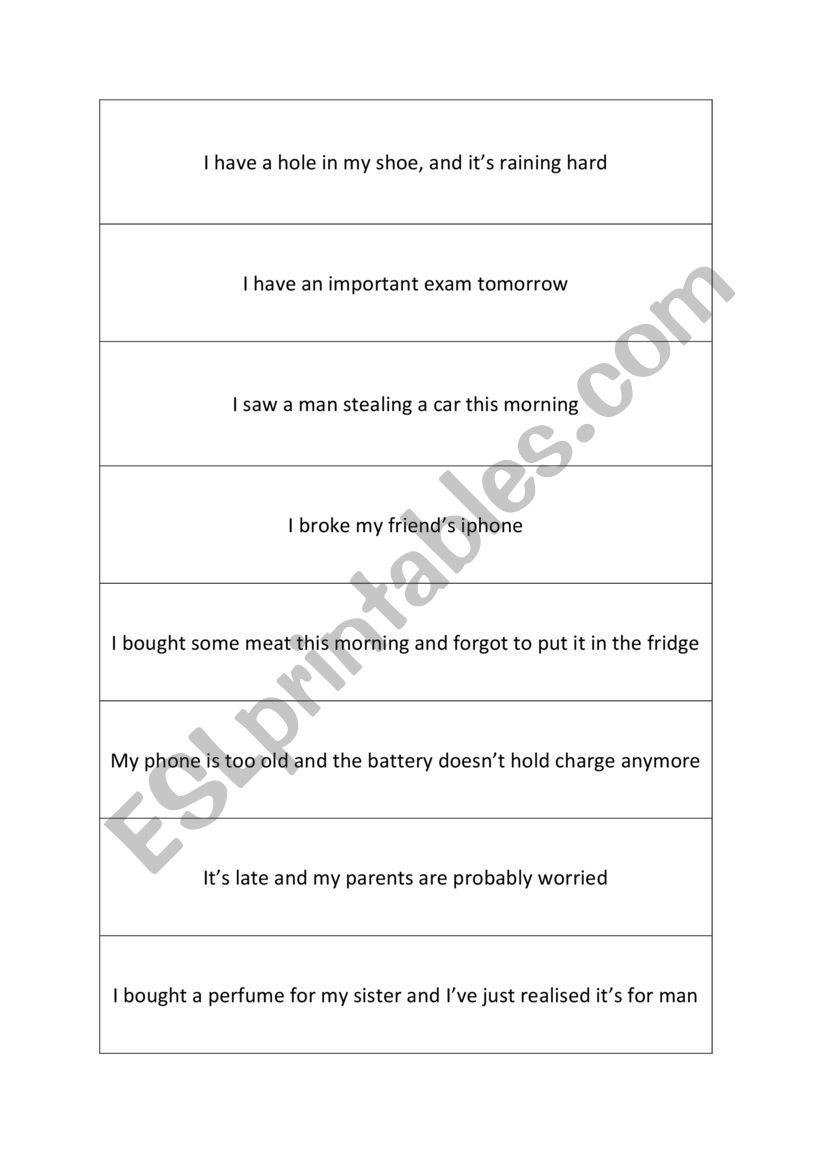 Had better (not) worksheet