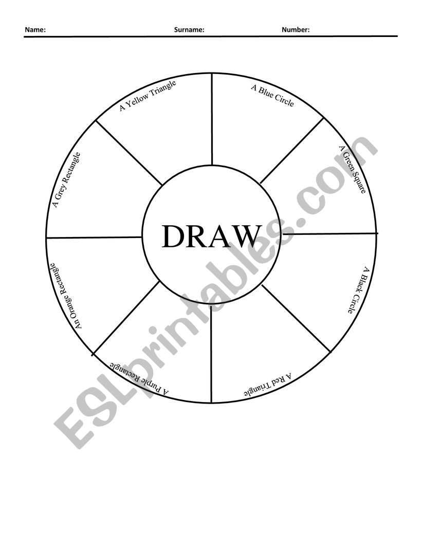Shapes worksheet