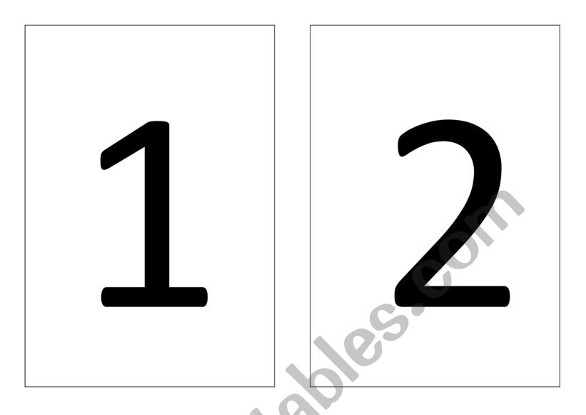 number matching game worksheet