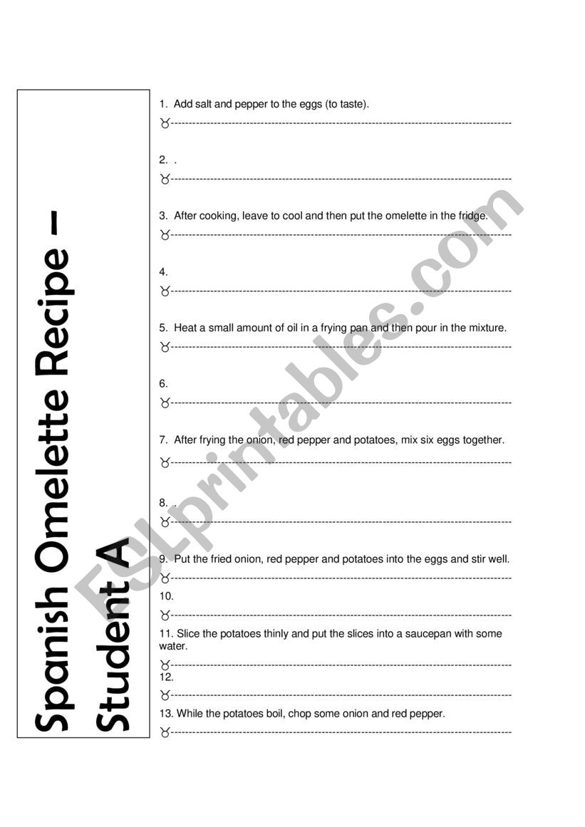 for fun worksheet