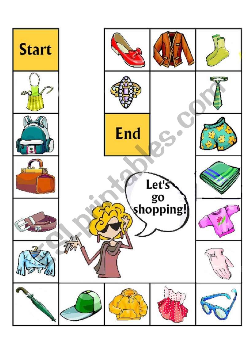 Lets go shopping! worksheet