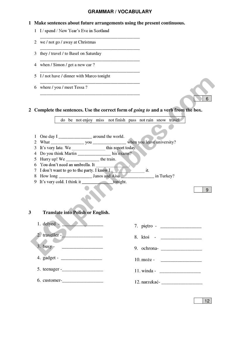 Hizo un contrato Automático A la meditación test unit 3 - new english file pre -intermediate - ESL worksheet by lalkax