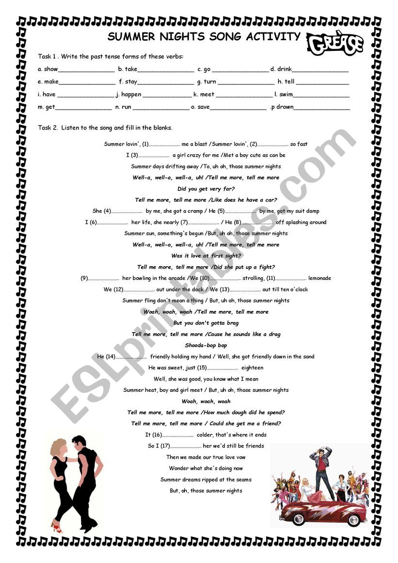 song to teach past tense song to teach past tense