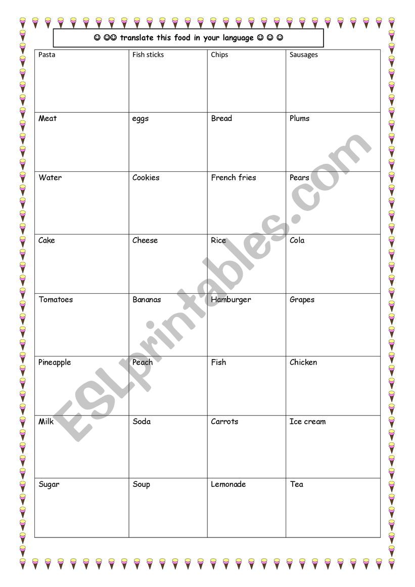 cook,uncook,salty, sweet food worksheet