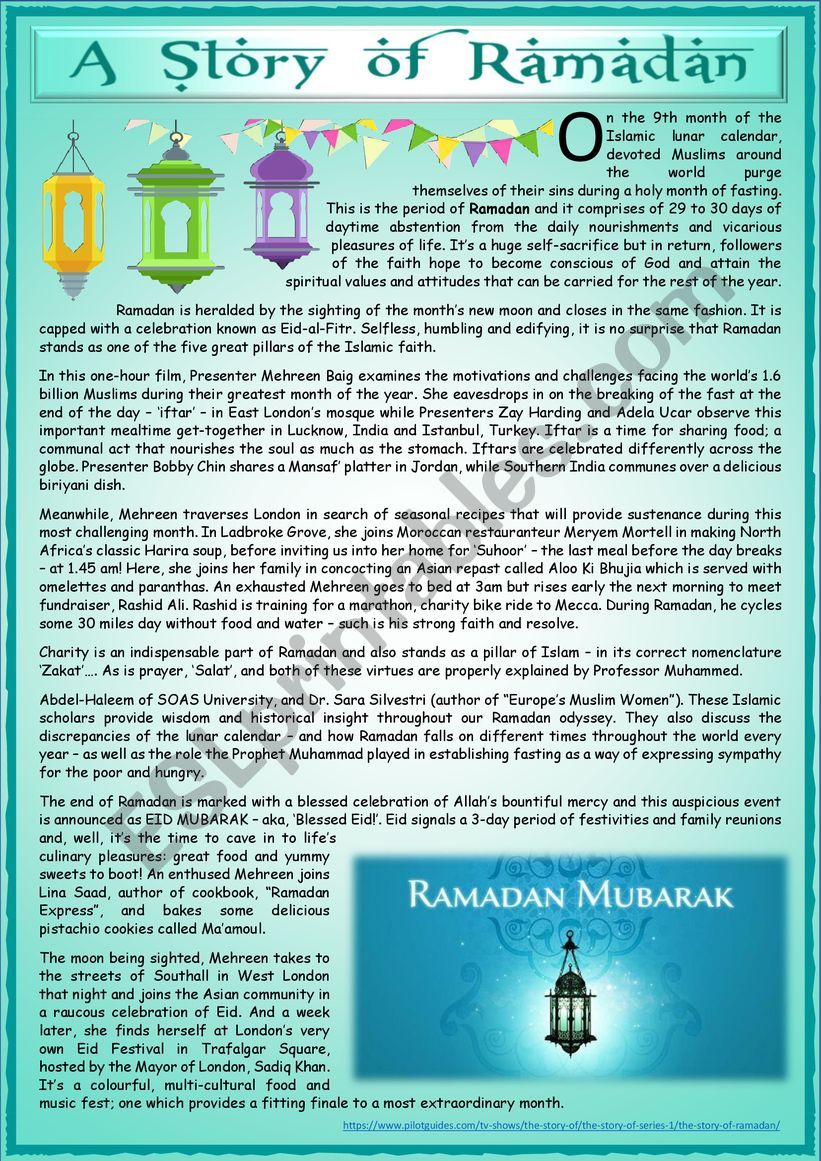 A STORY OF RAMADAN A STORY OF RAMADAN