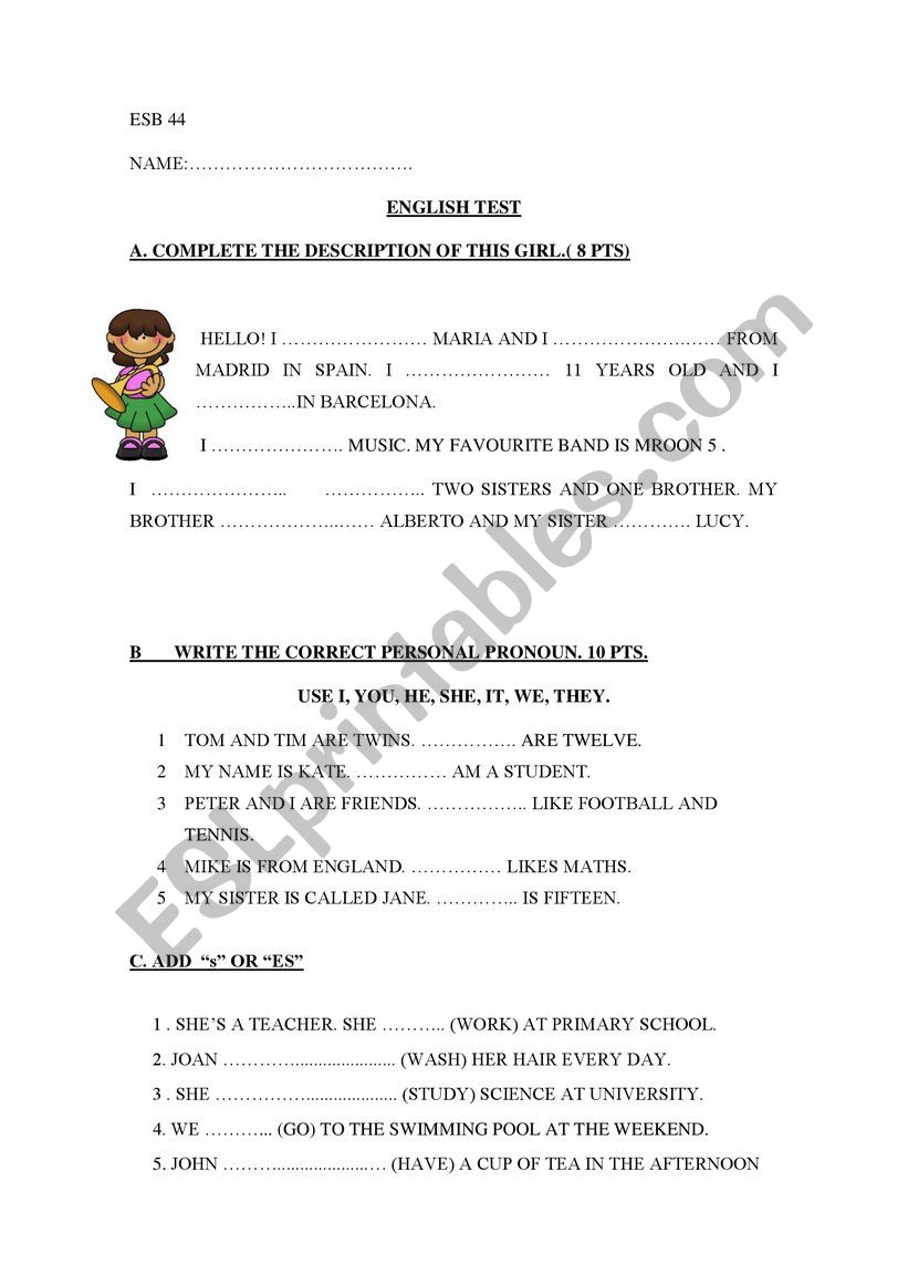 simple present worksheet