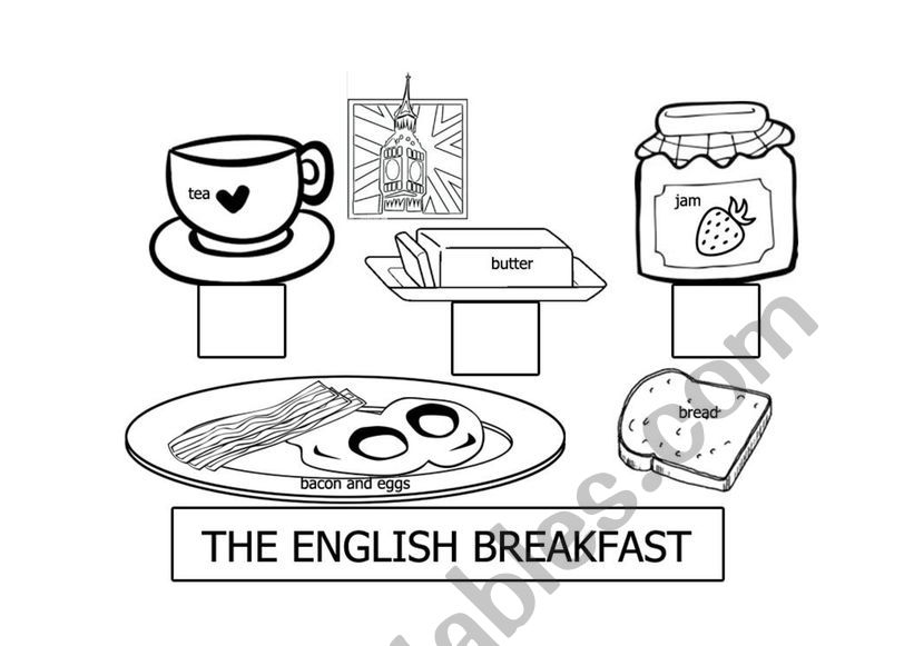 English breakfast worksheet