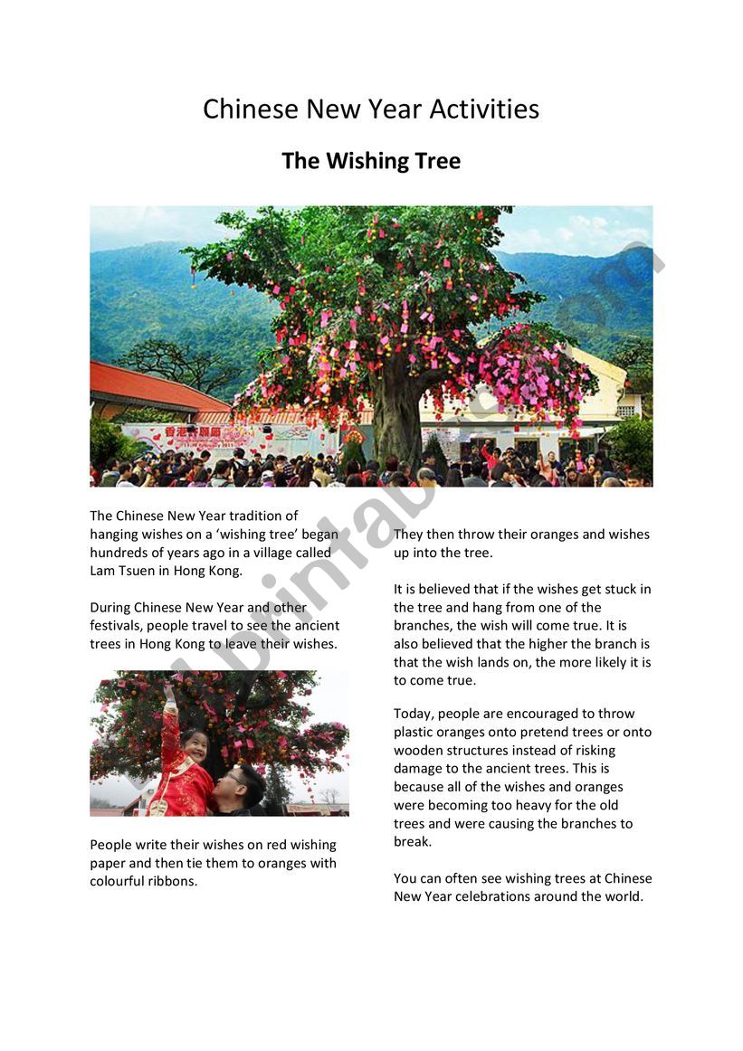 The Wishing Tree - Chinese New Year