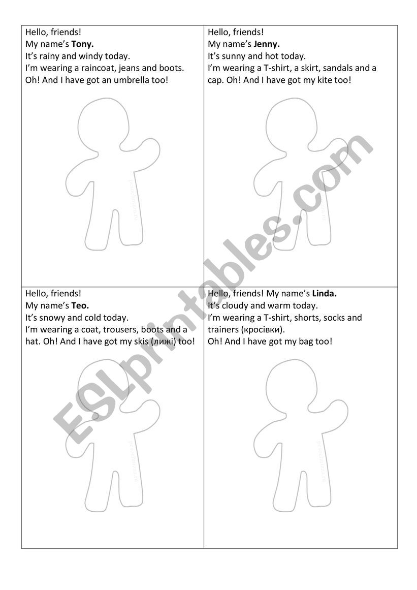 Clothes worksheet