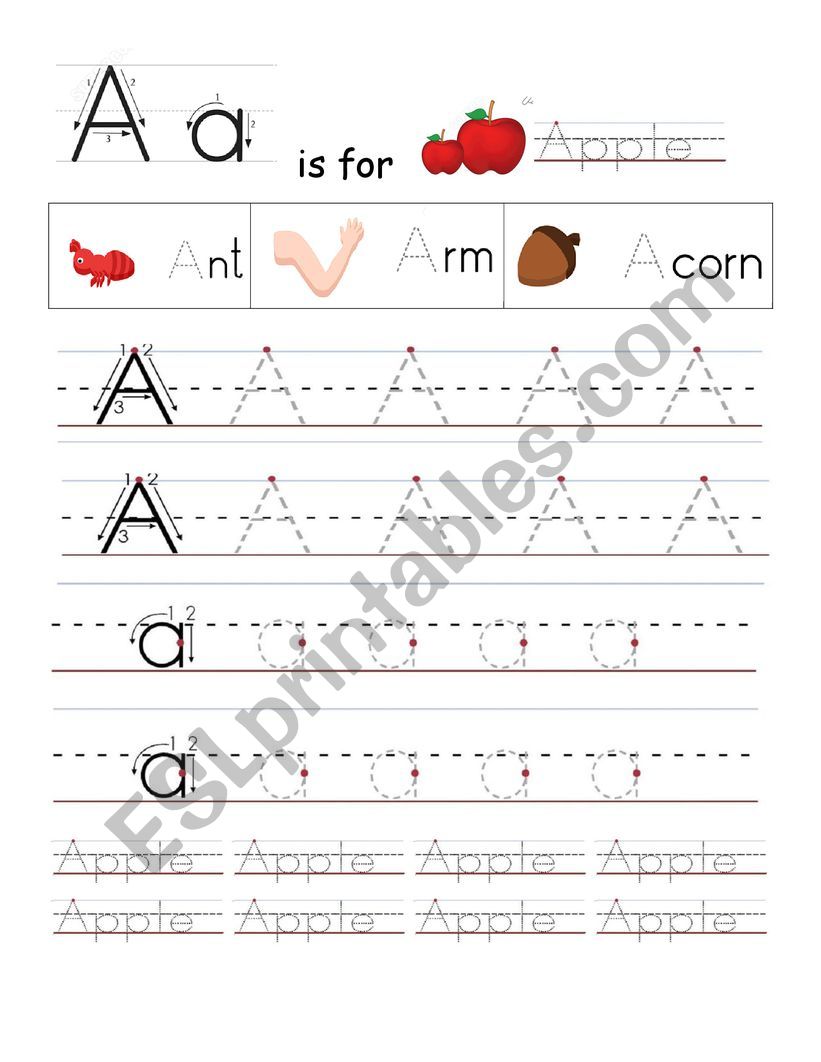 alphabet worksheet