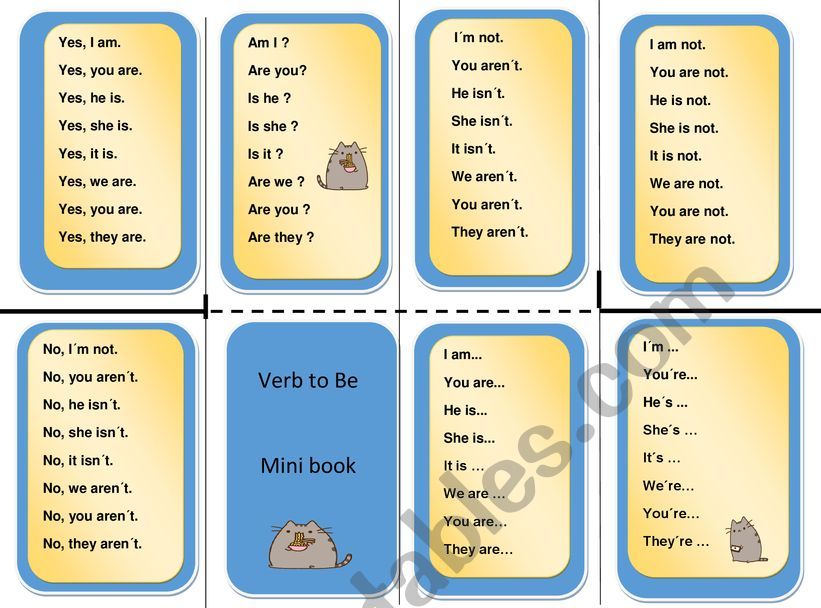 Verb to be  worksheet