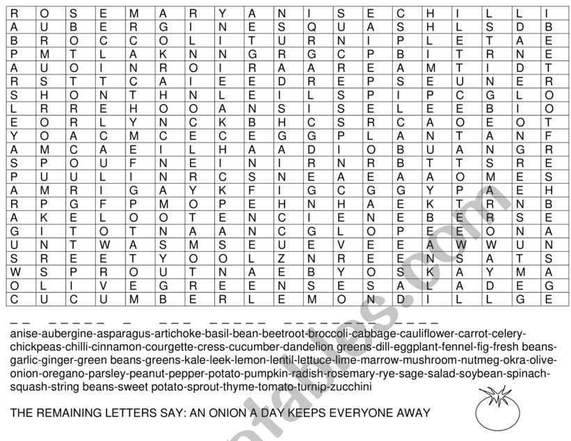 WORDSEARCH: FOOD  worksheet