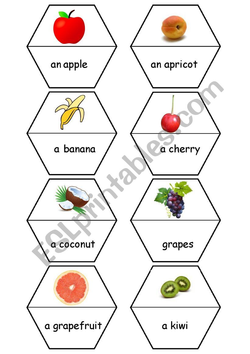 puzzle fruit worksheet