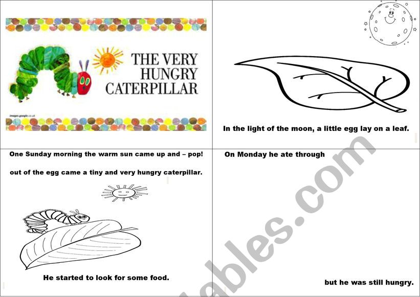 The Very Hungry Caterpillar mini-book