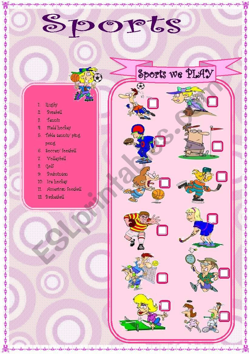 sports part2 18.08.08 worksheet