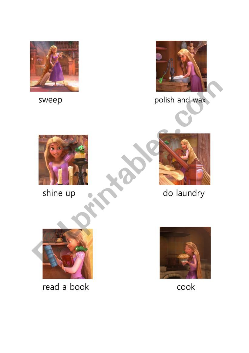 Rapunzel worksheet