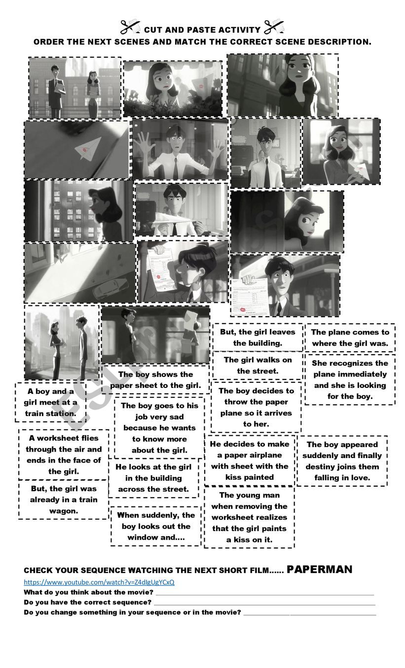 ANALYZING SILENT MOVIES worksheet