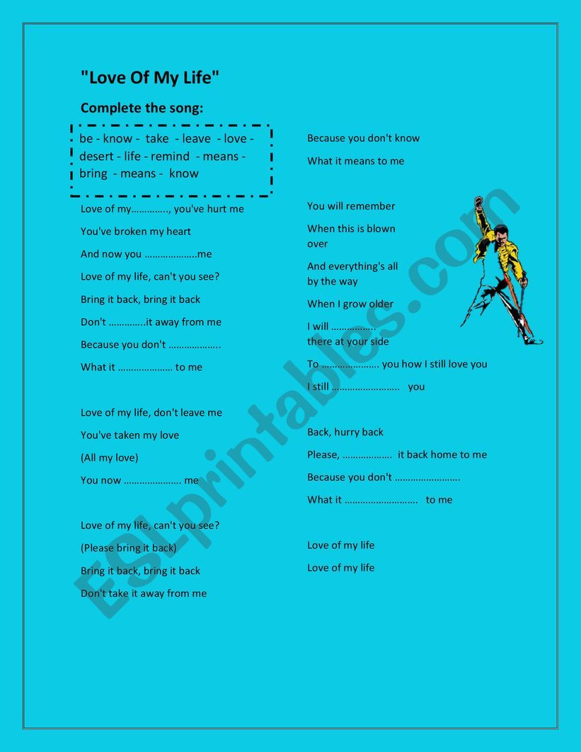 complete-the-song-esl-worksheet-by-jackelina