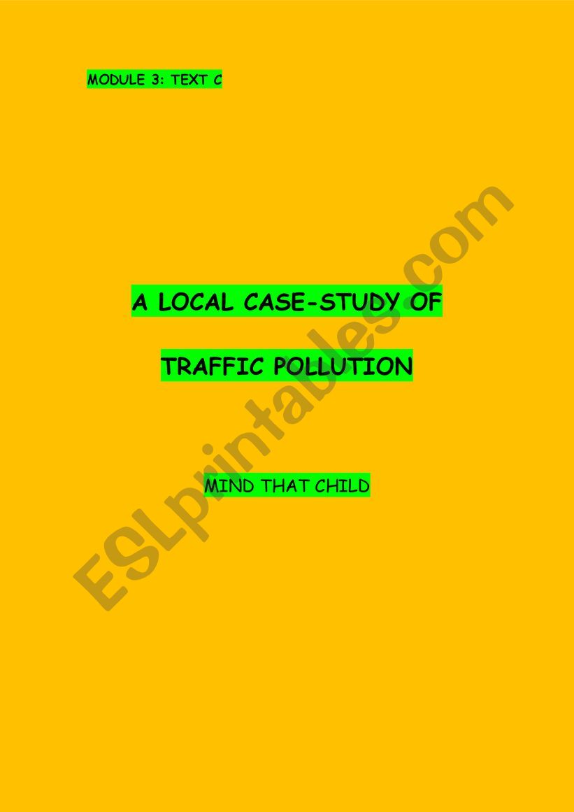 Module 3 text C - Traffic Pollution