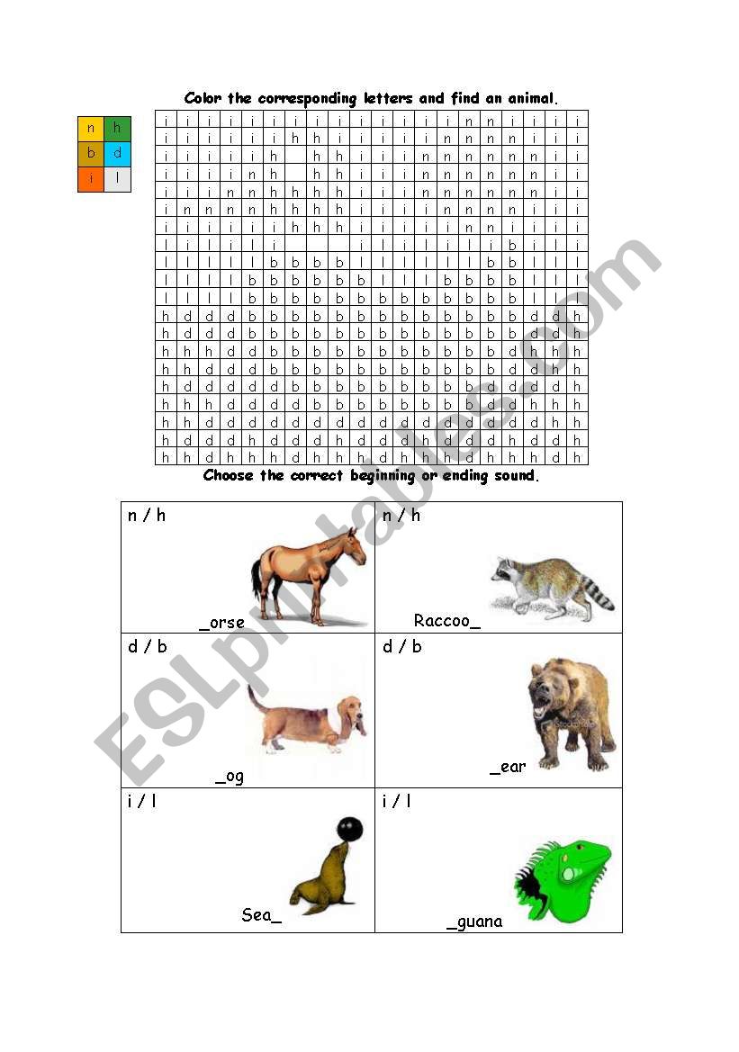Letters practice worksheet