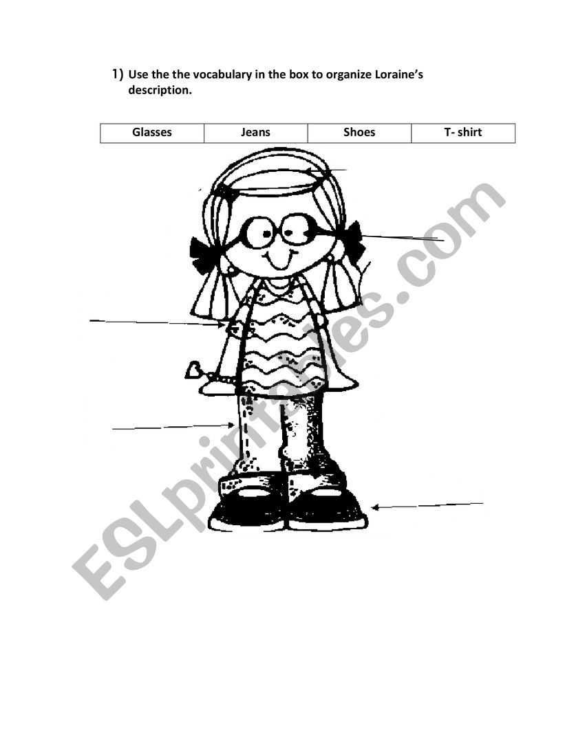 What are you wearing worksheet