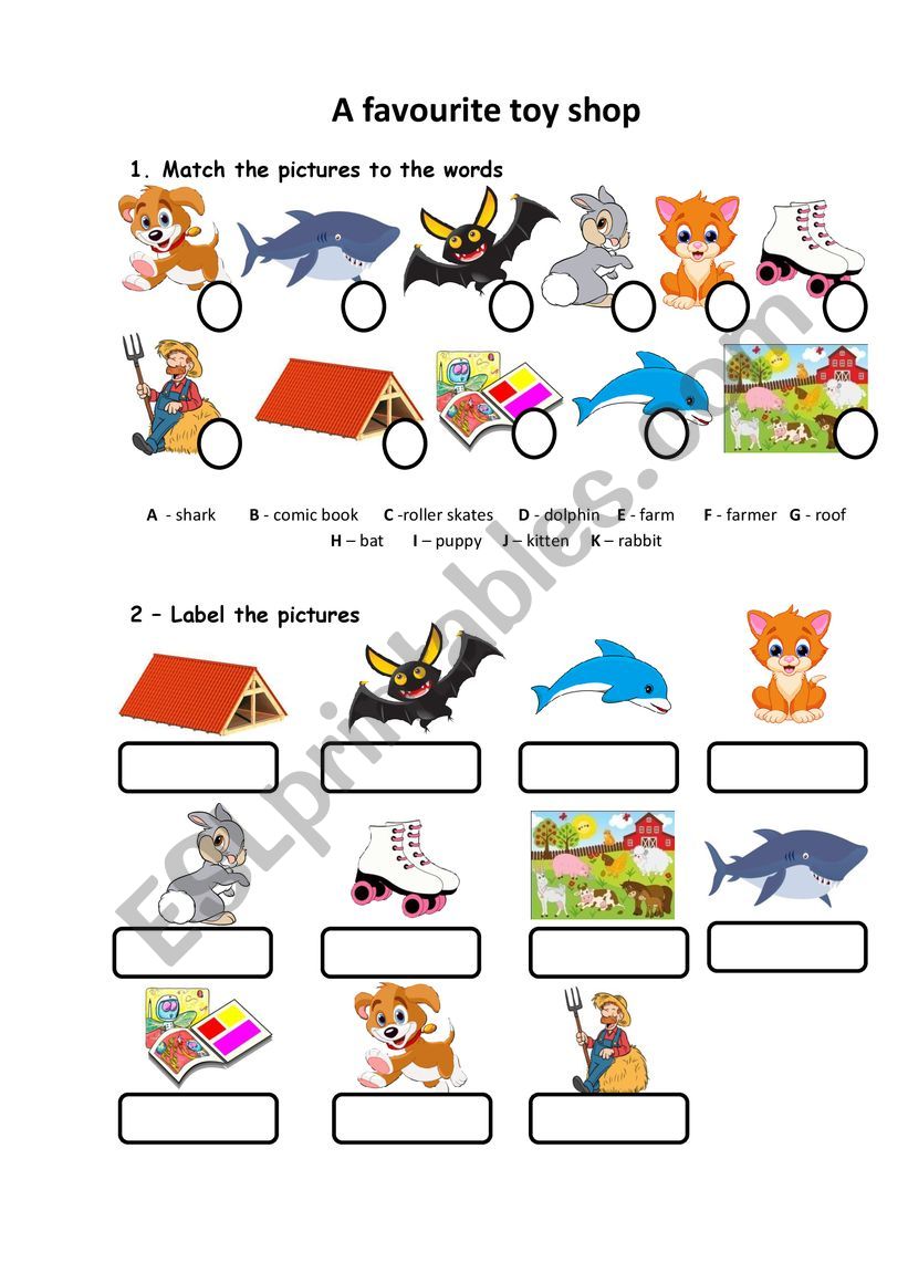 Spell-check for YLE Movers worksheet