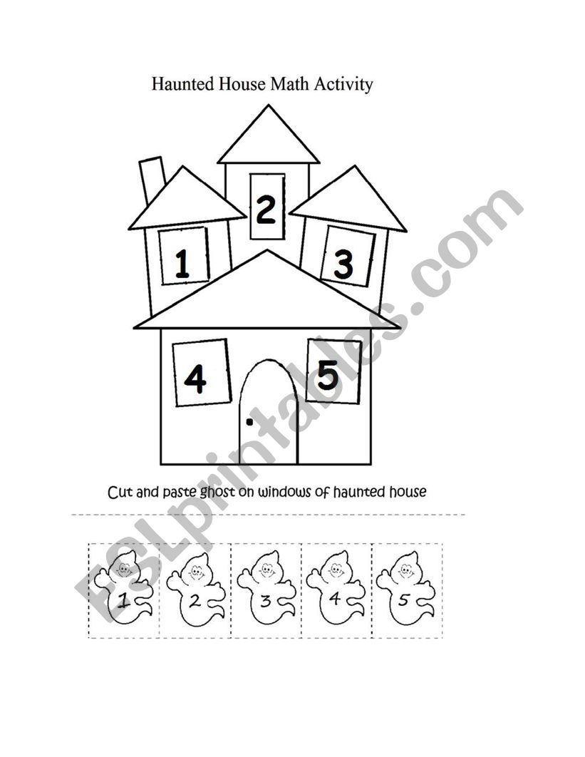 Haunted Math Activity worksheet