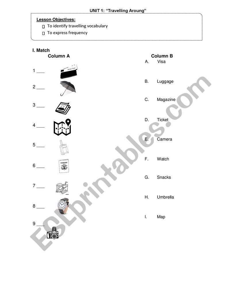 FAMILY MEMBERS worksheet