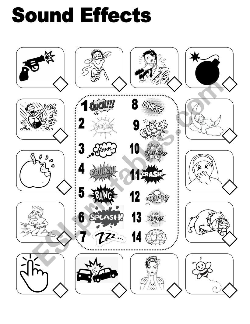 SOUND EFFECTS worksheet