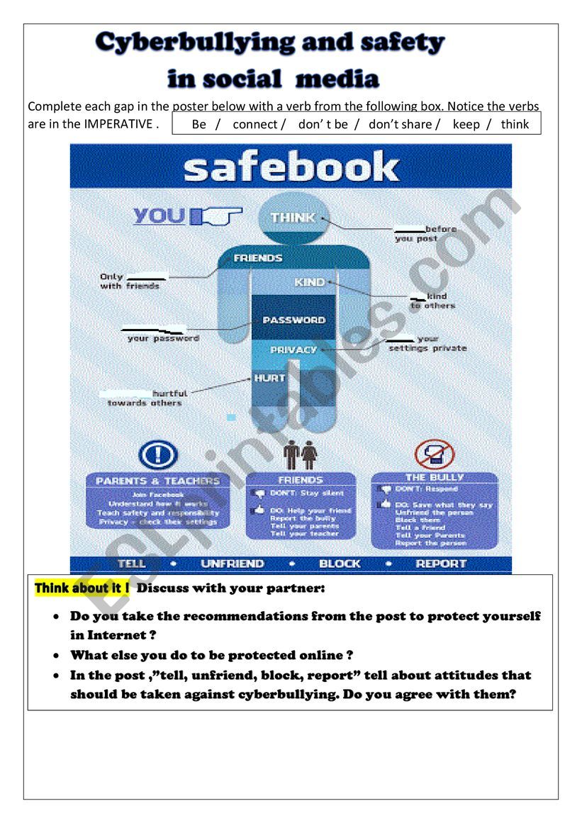 CYBERBULLYING AND  ONLINE SAFETY