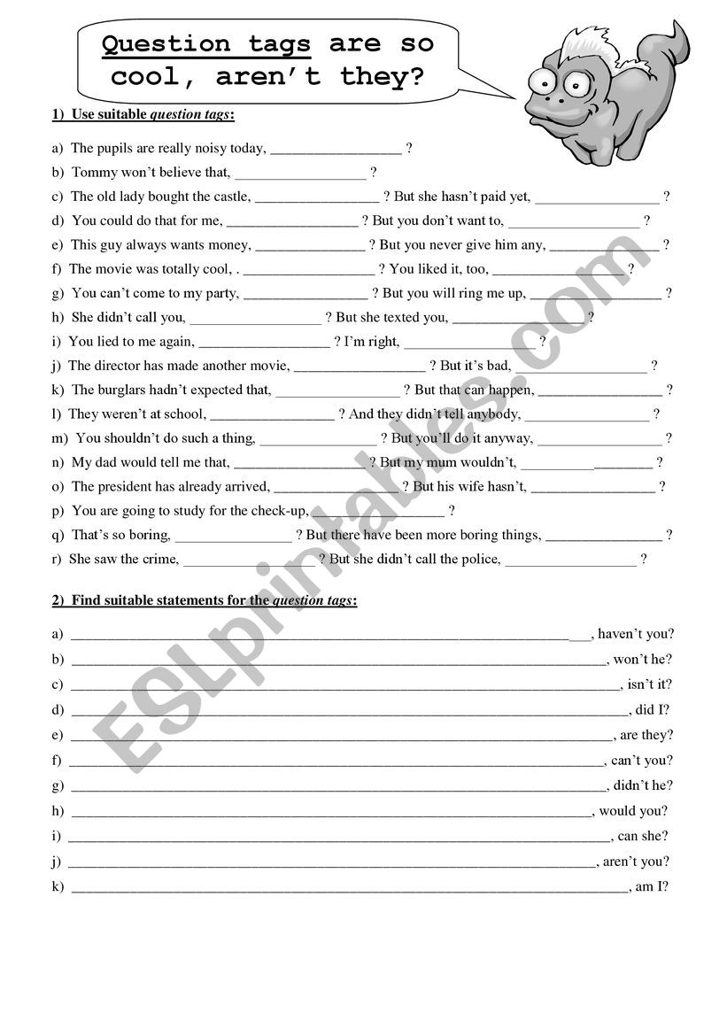 Question Tags worksheet