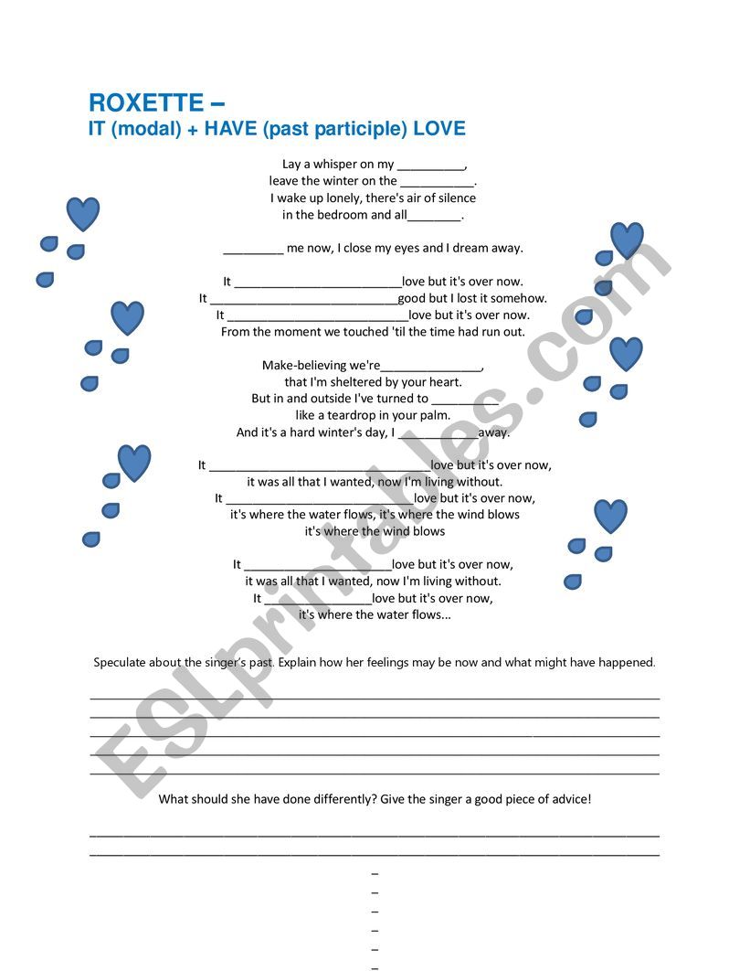 Roxette worksheet