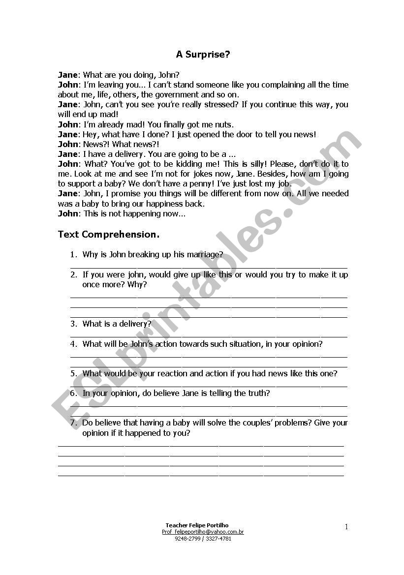 Will or going to? worksheet