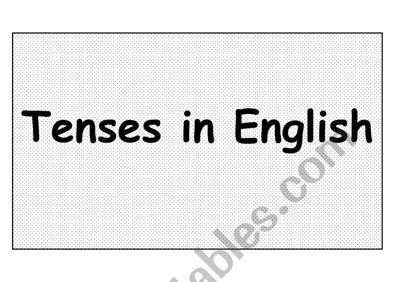 introduction to tenses worksheet