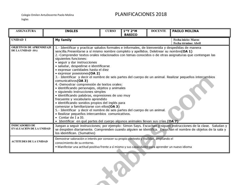 colors worksheet