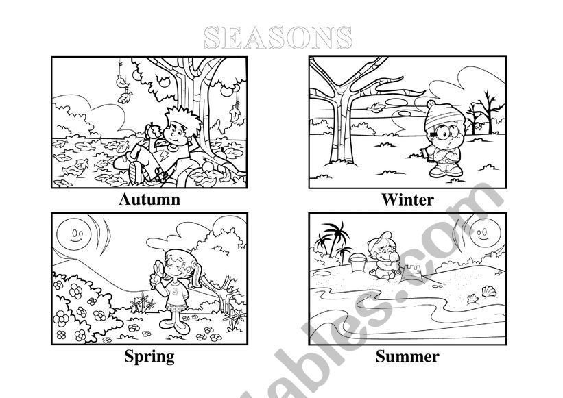 seasons worksheet