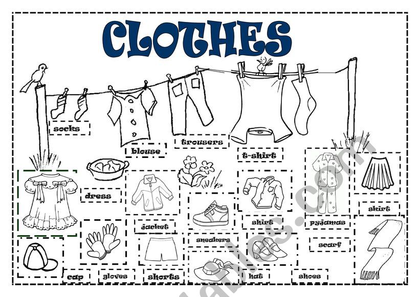 Clothes worksheet