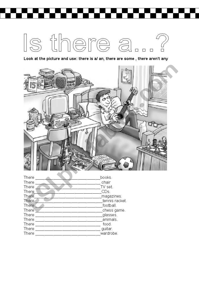 IS THERE? worksheet