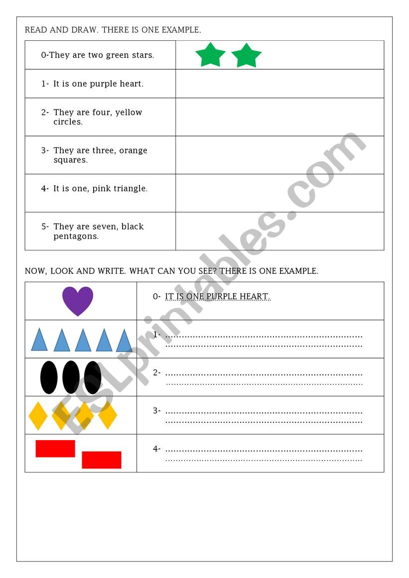 shapes worksheet