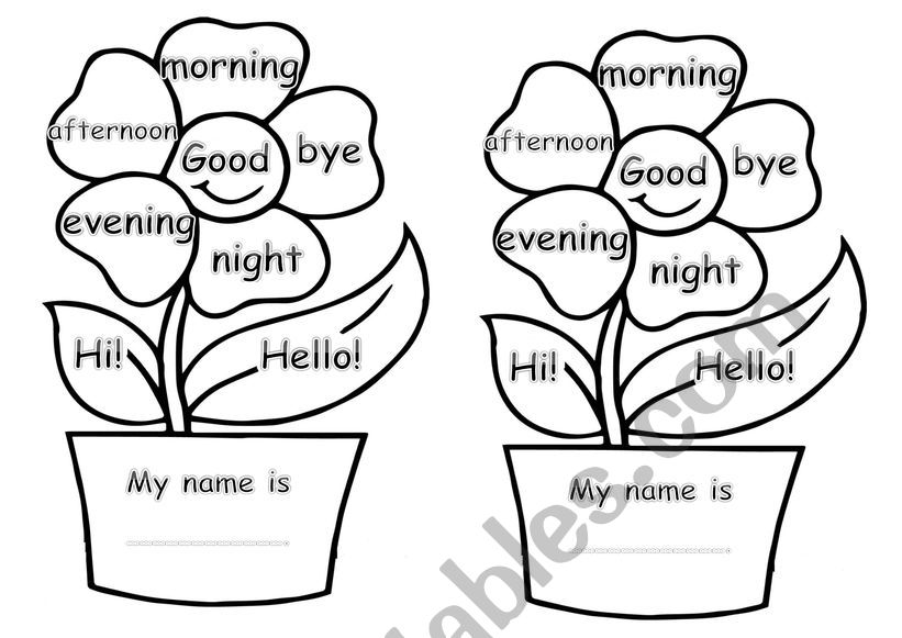 greeting vocabulary worksheet