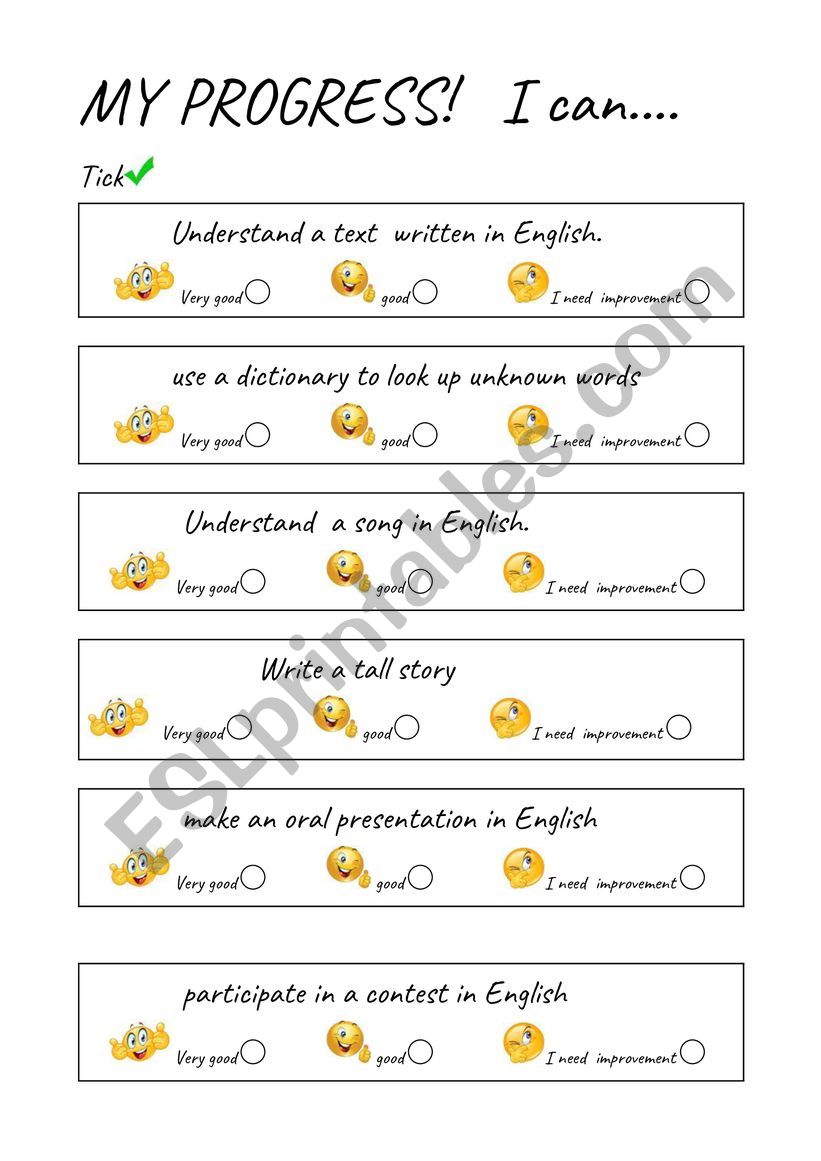 Assessment worksheet