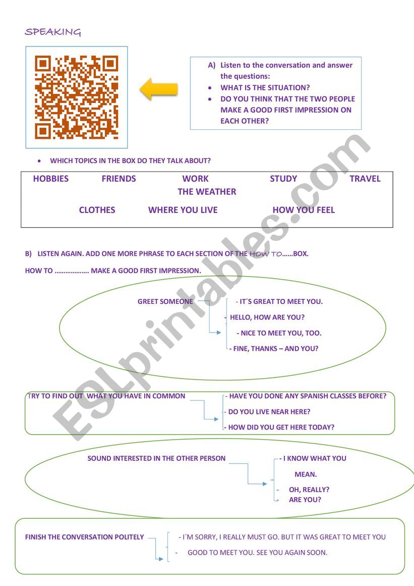  FIRST IMPRESSIONS (SEAKING) QR CODE