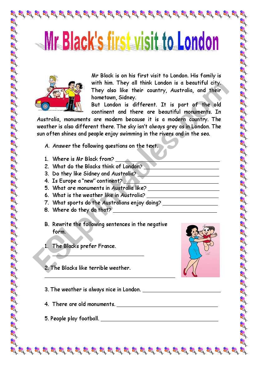 Text On The Simple Present Tense 190808 Esl Worksheet By