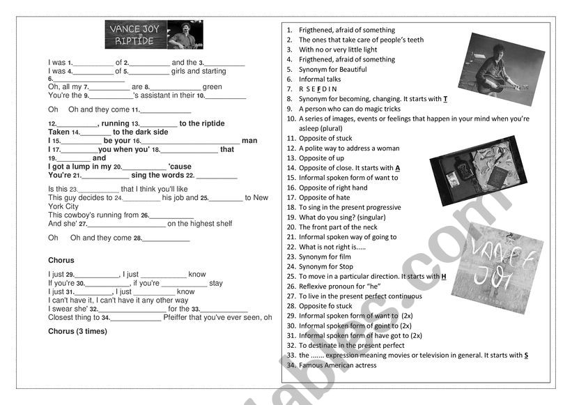 RIPTIDE worksheet