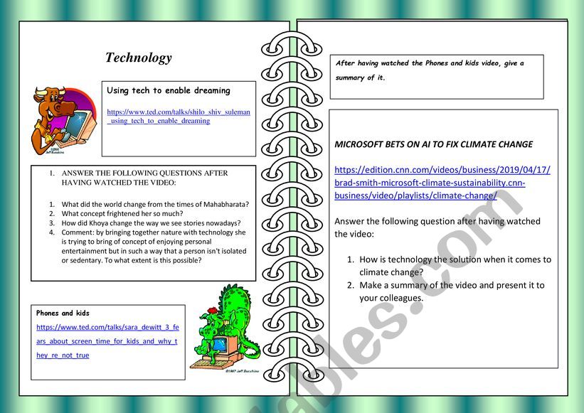 Technology worksheet