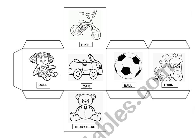 TOYS DICE worksheet