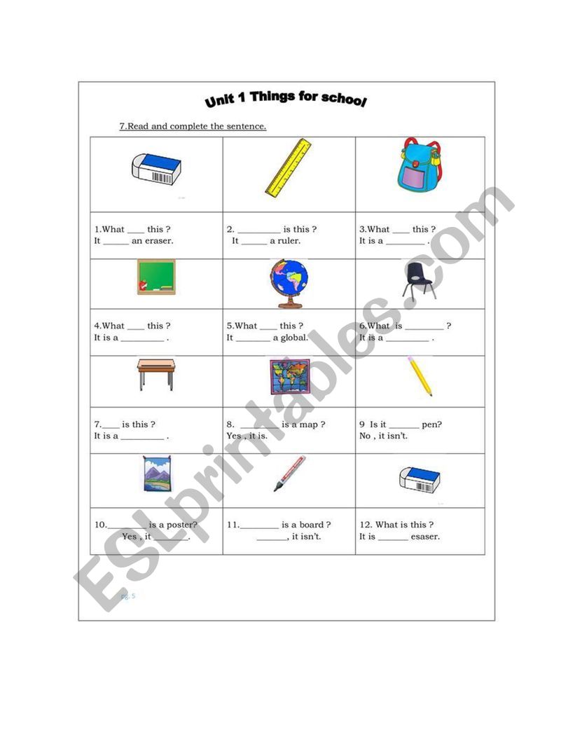 Lets go 1 worksheet
