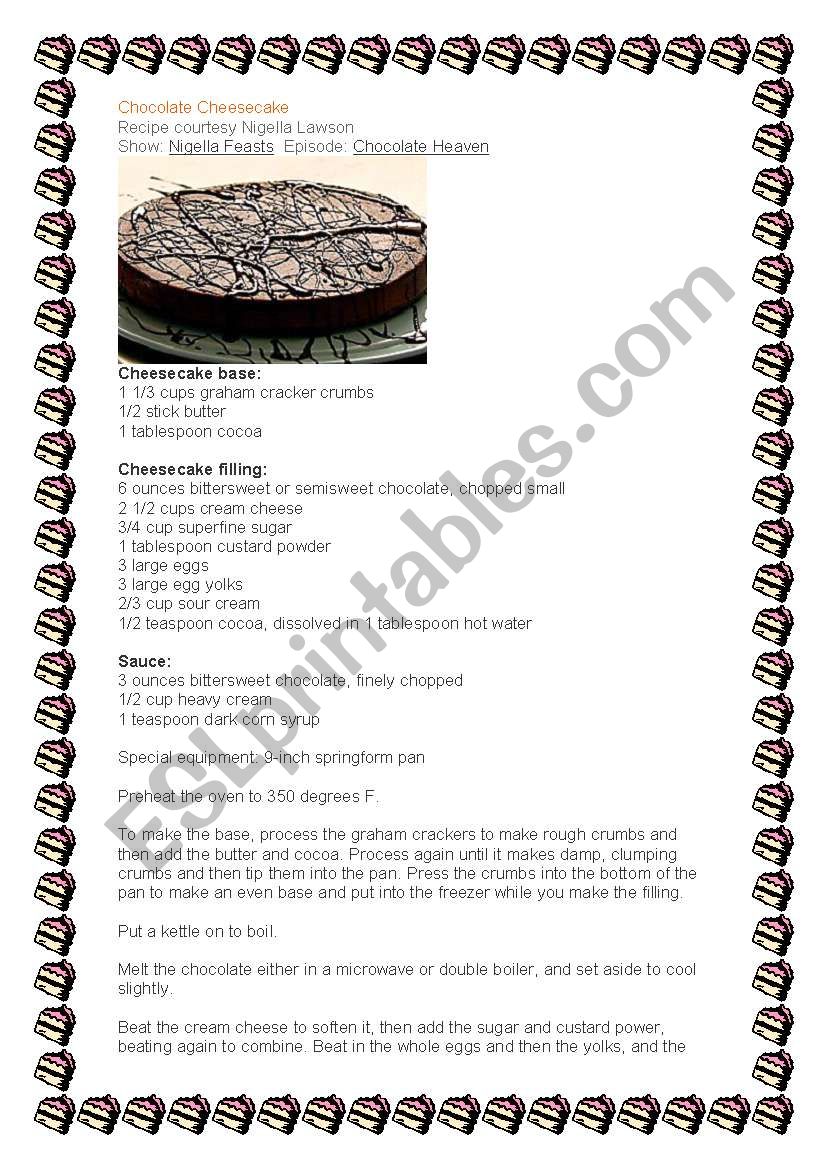 Chocolate Heaven - Chocolate Cheesecake - recipe 3 of 5