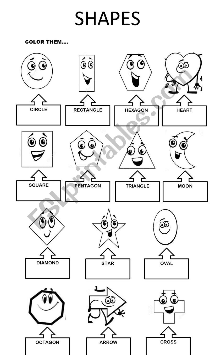 SHAPES worksheet